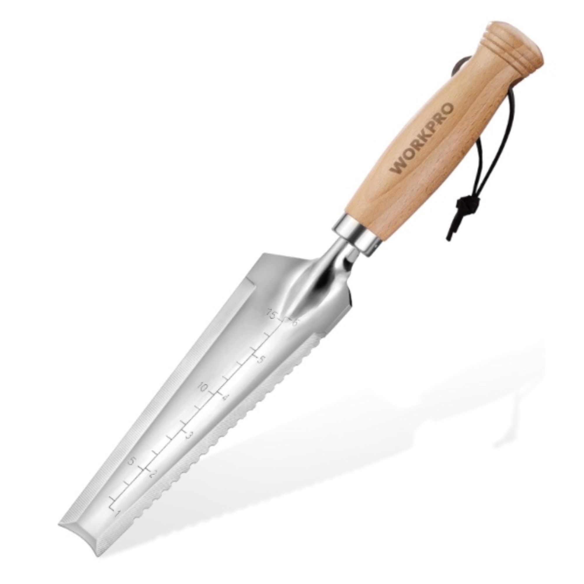 WORKPRO, Garden Hand Trowel Wooden Handle, Stainless Steel