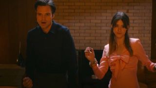 Sebastian Stan and Daisy Edgar-Jones dancing in Fresh