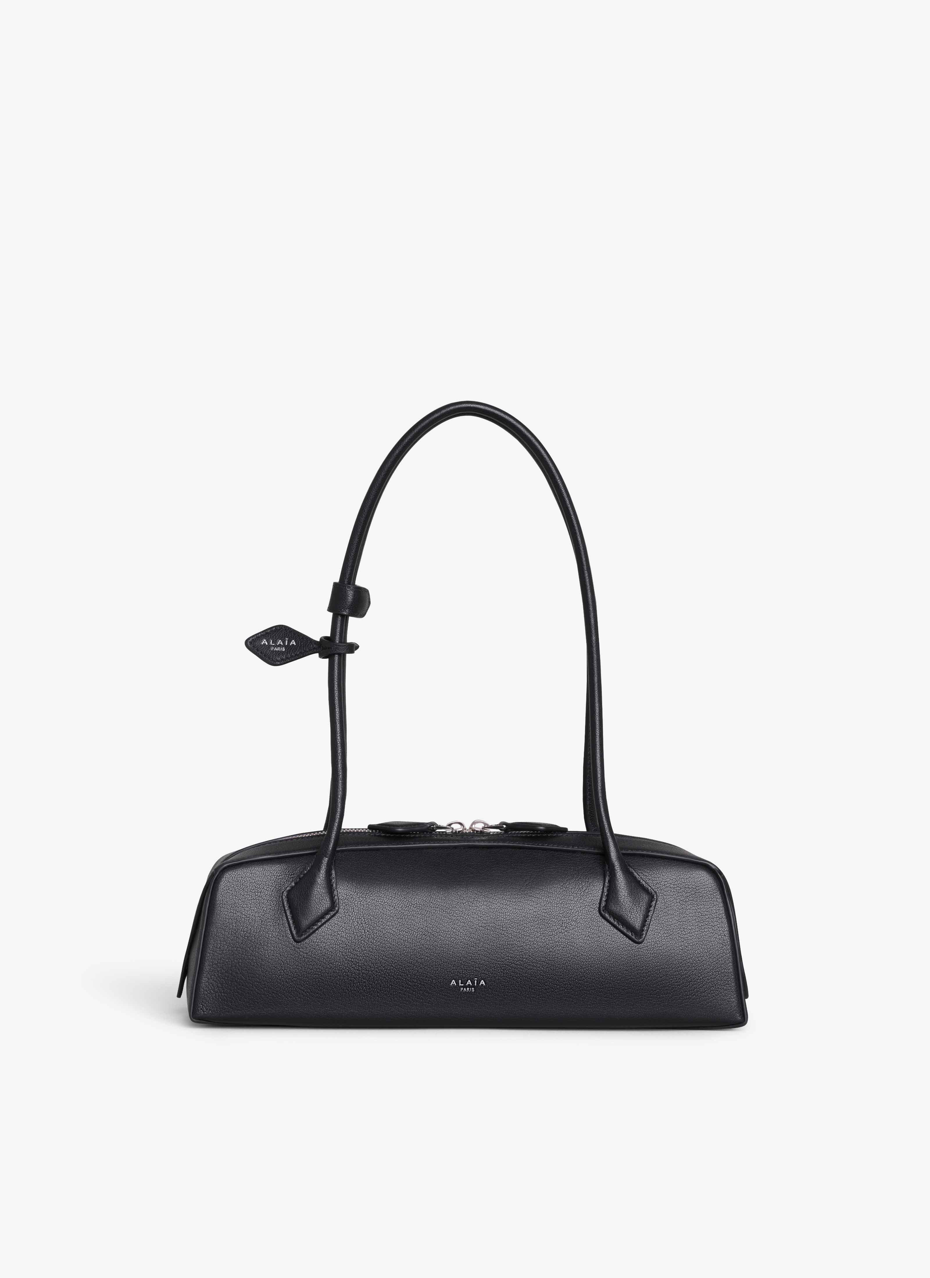 Black Le Teckel Medium Bag in Goatskin