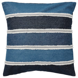 A blue cushion cover