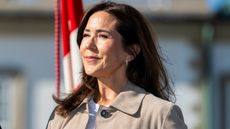 Queen Mary of Denmark smiles as she arrives to begin her summer residence at Fredensborg Castle on May 4, 2026