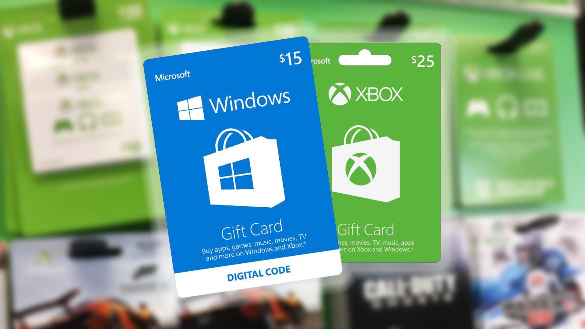 Xbox and Windows Gift Cards