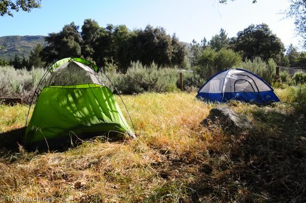 With no hotels for many miles, many racers pitched tents