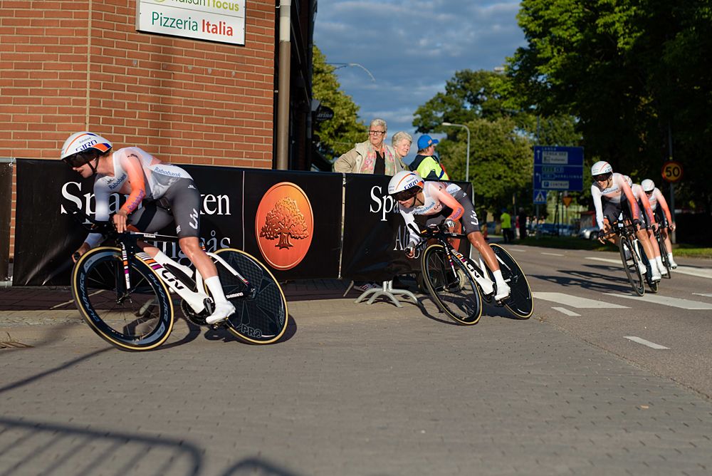 Defending champions Rabo Liv at the Vargarda team time trial, the finished third