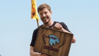 MrBeast holding his suitcase on Survivor 50