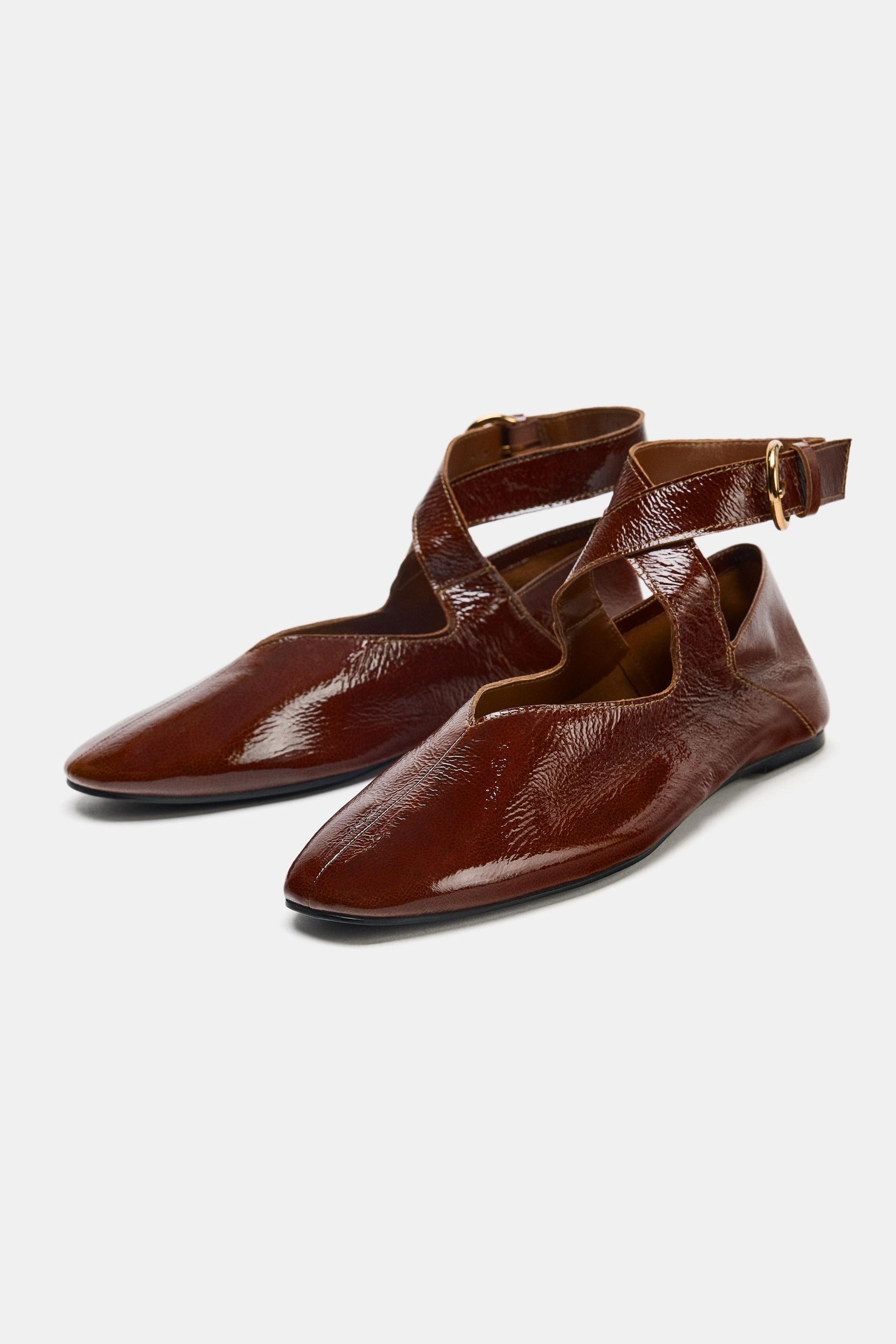 Patent Finish Leather Ballet Flats