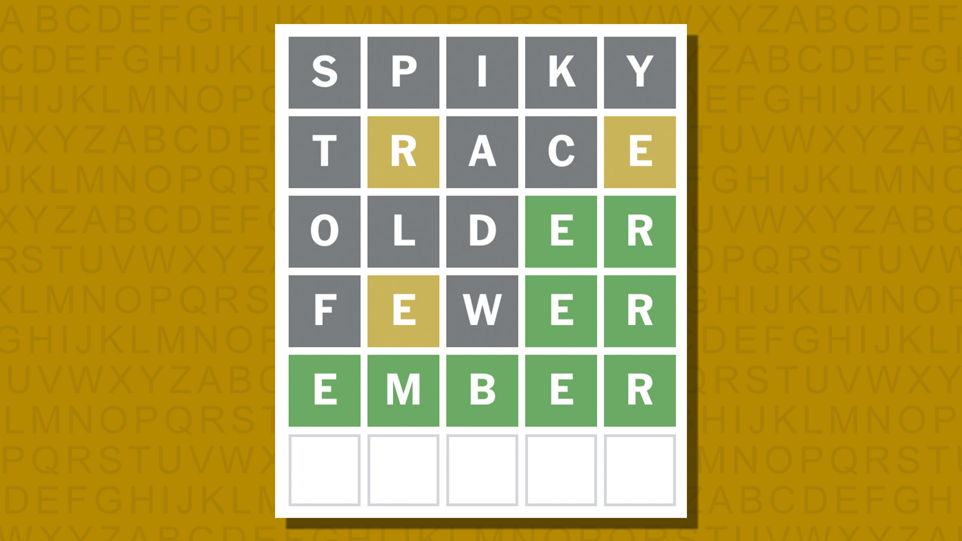 Ответ в формате Word для игры 953 на желтом фоне