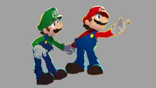 Early sketches of Mario and Luigi for the Nintendo Switch game