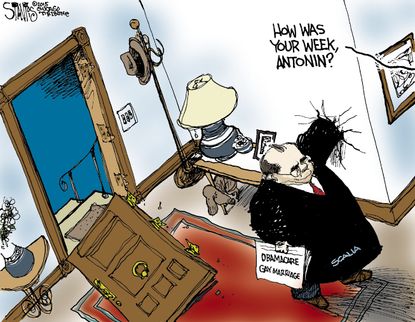 Political cartoon SCOTUS Scalia