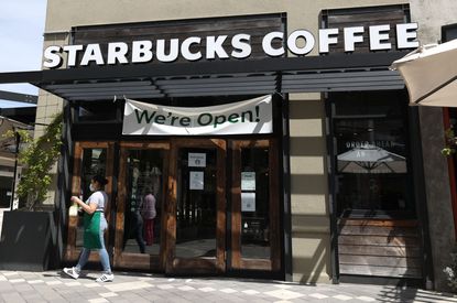 A Starbucks store in California.