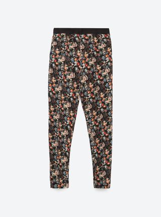 Women's trousers: Zara Printed Trousers, £39.99