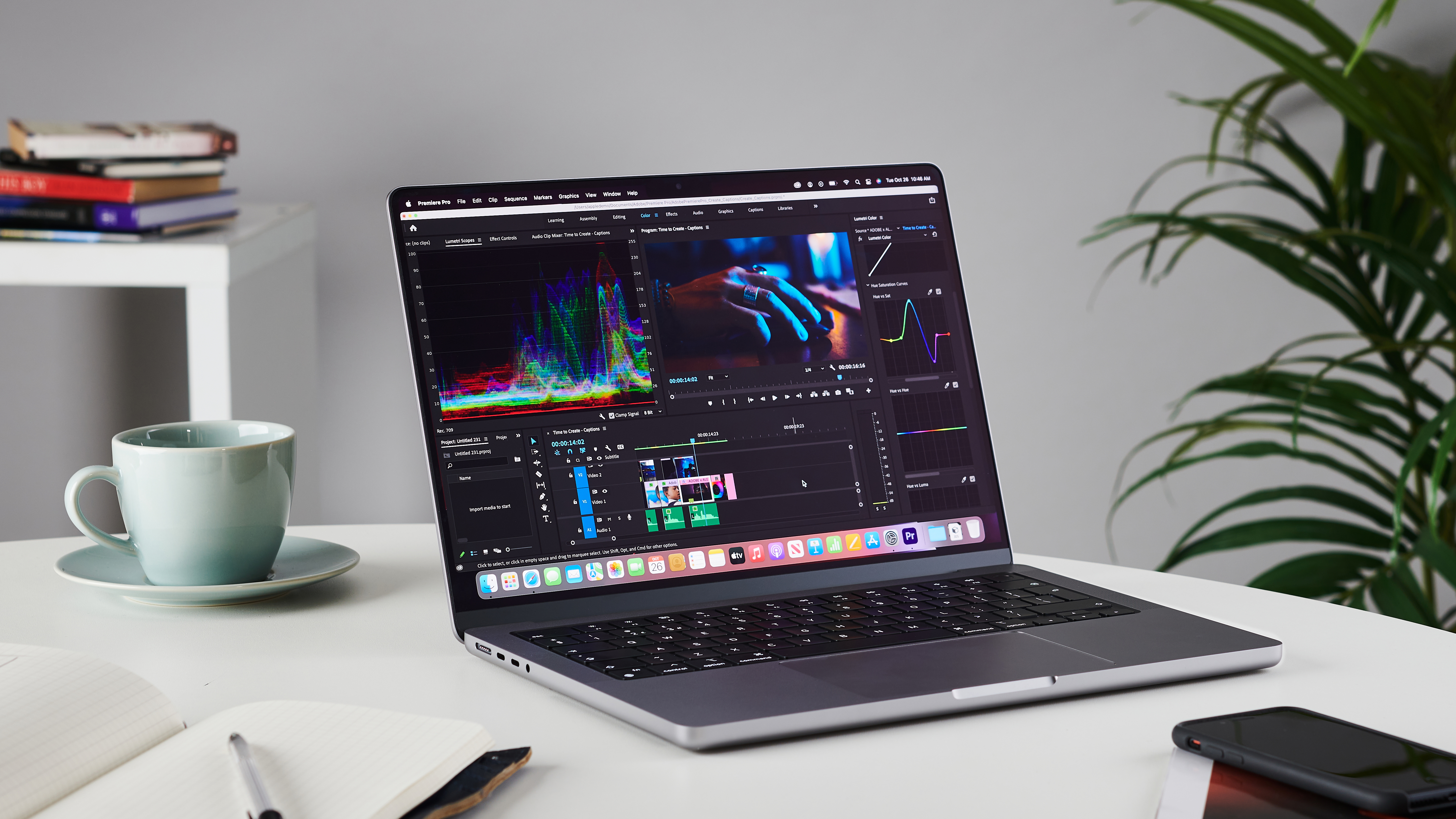 best MacBook for students MacBook Pro 14-inch on a table in an office