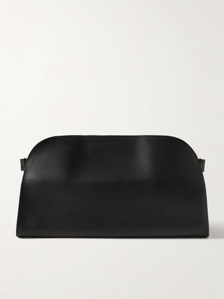 The Row, Margaux buckled leather clutch