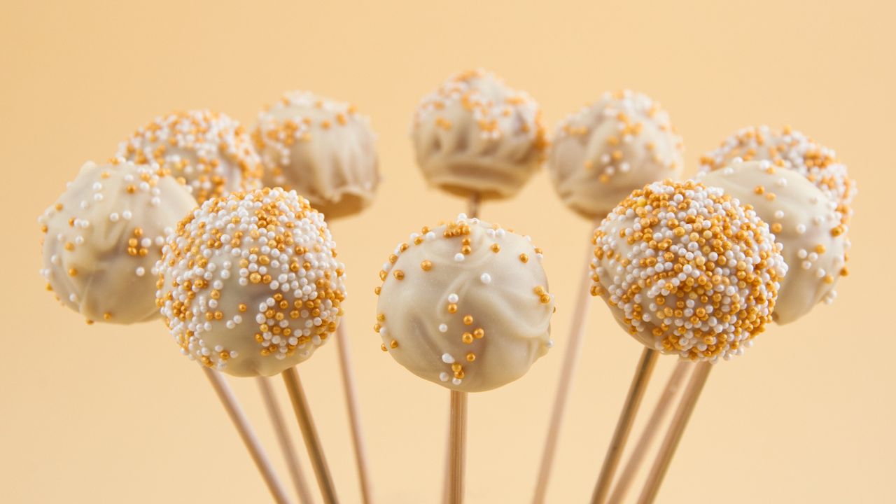 Chocolate cherry cake pops