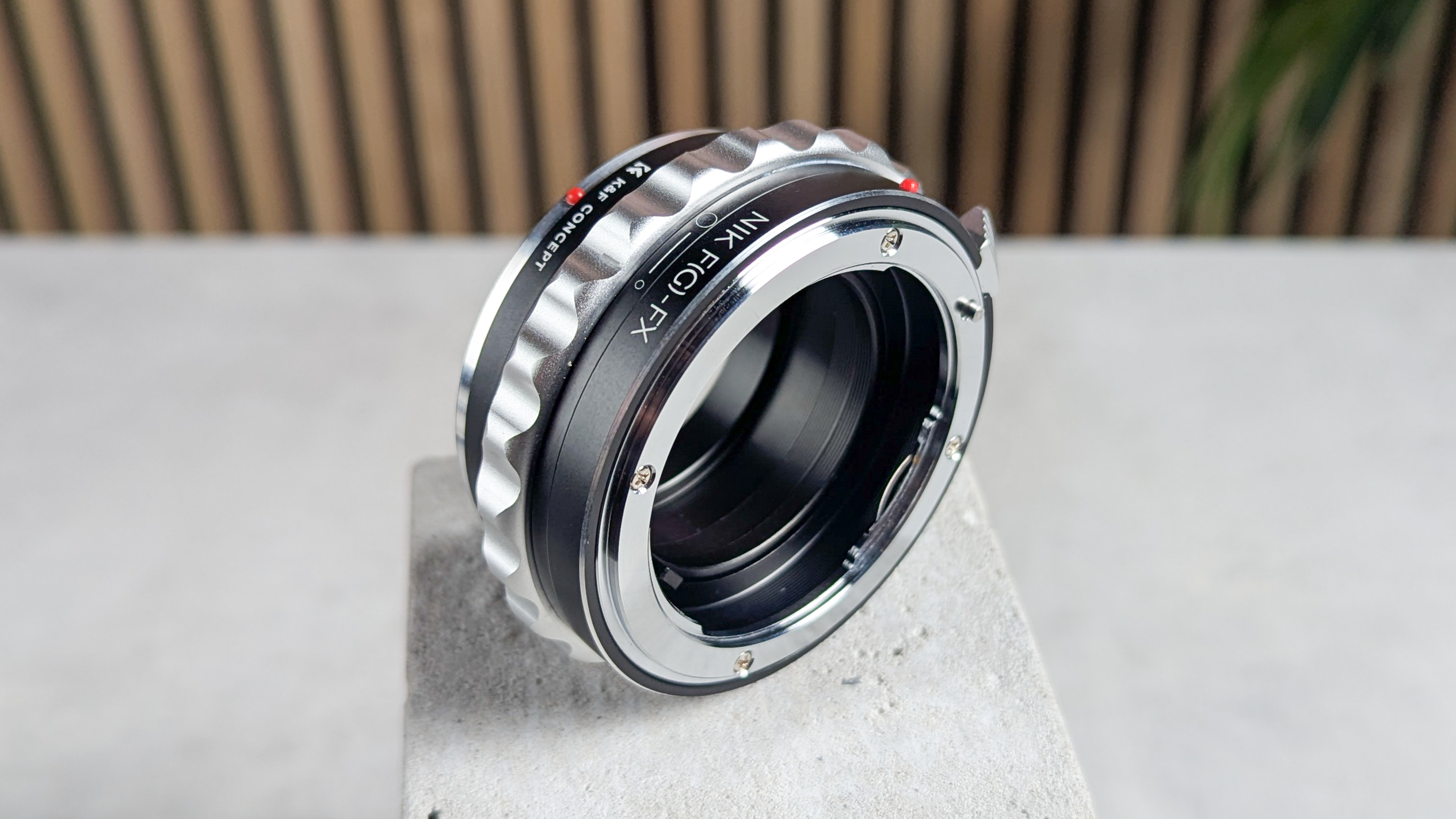 Fujifilm X-T50, a Nikkor lens and a lens adapter