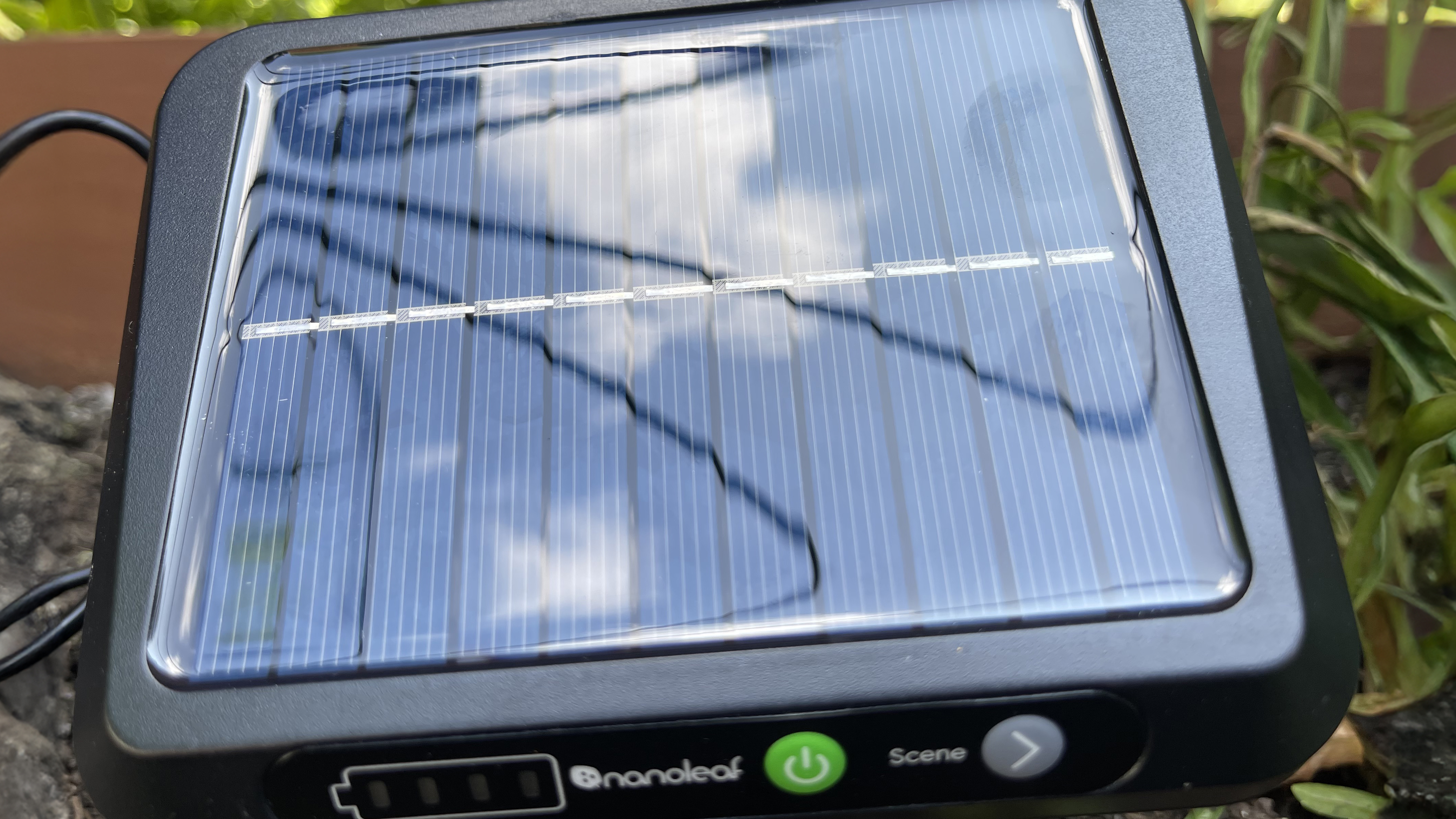 Nanoleaf Solar Outdoor Lights in garden