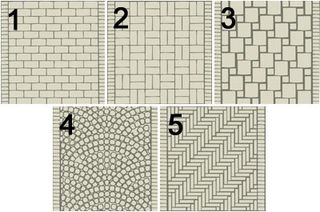 Paving patterns for driveways