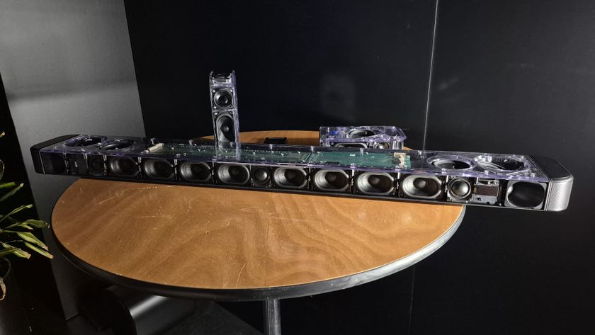 JBL Bar 1300MK2 transparent on table