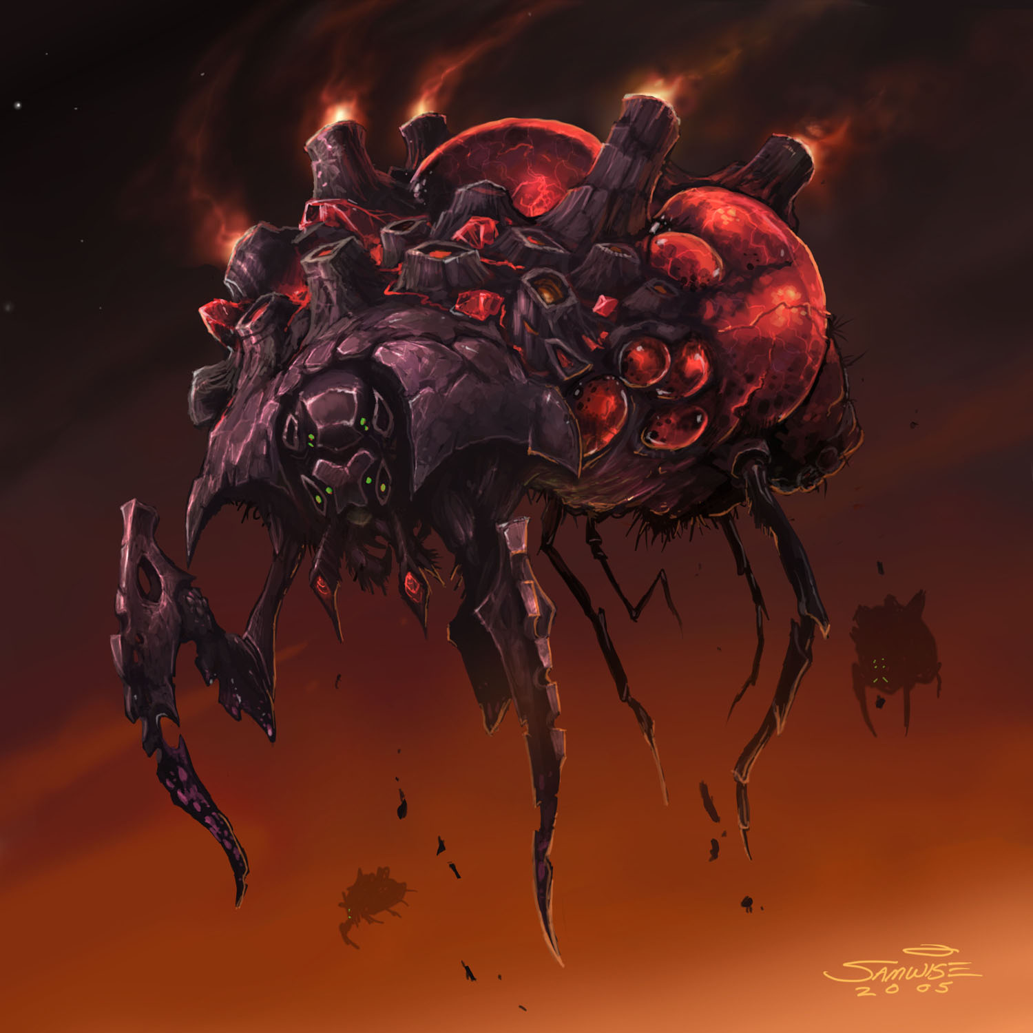 Terran and protoss players should breathe a sigh of relief that this flying "Spore Host" didn't make it into the game.&nbsp;