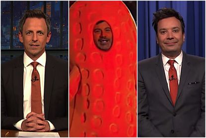 Late night hosts mix Halloween and impeachment