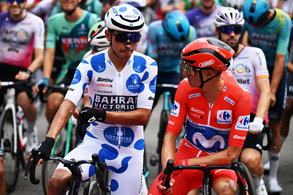 Enric Mas (Movistar) before stage 10 of the 2026 Vuelta a Espa&amp;ntilde;a in Alcaraz, Spain. (Photo by Tim de Waele/Getty Images)