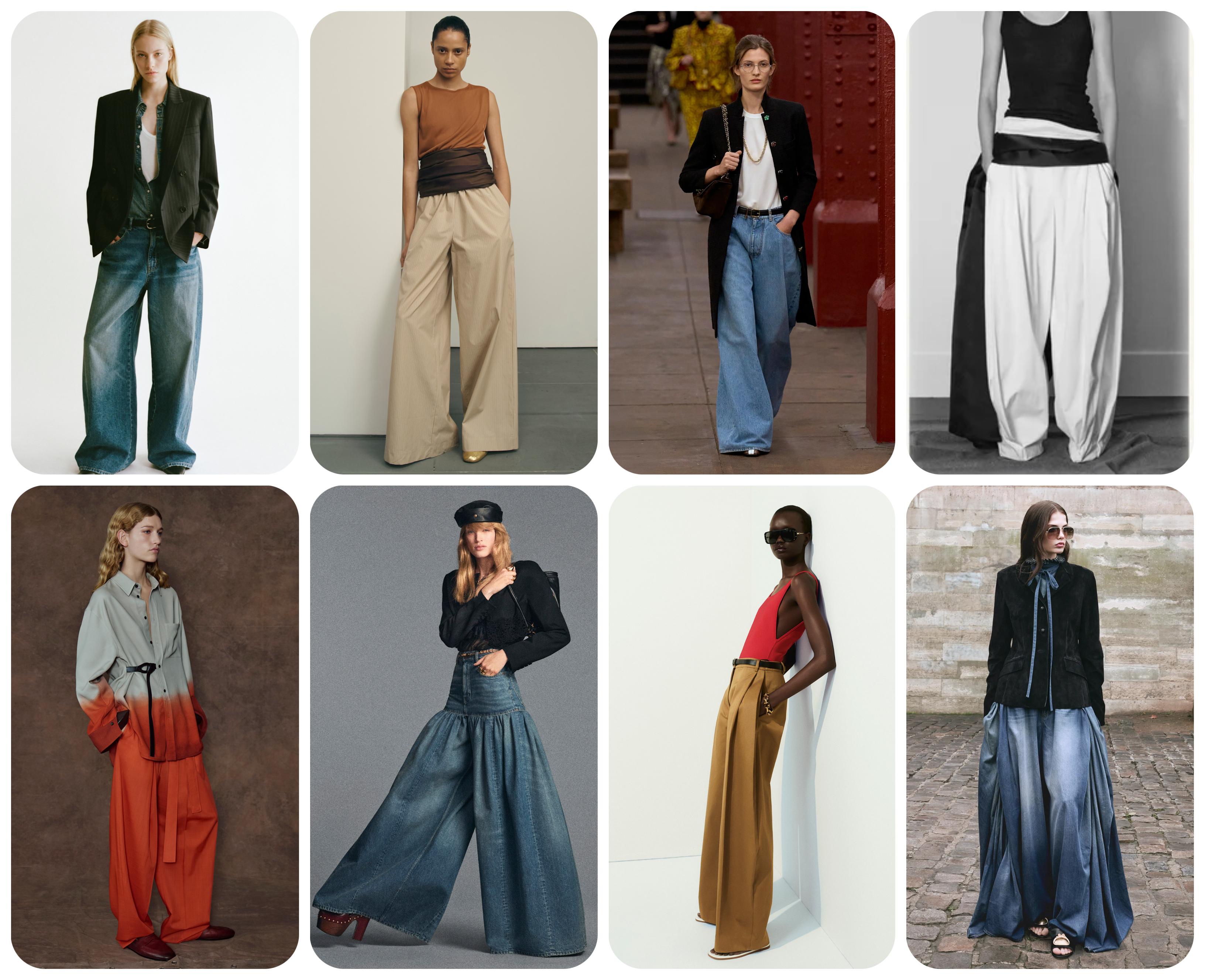 summer fashion trends 2026, baggy pants at Nili Lotan, Kallmeyer, Chanel, The Row, Ferragamo, Chlo&amp;eacute;, Adam Lippes, and Dior