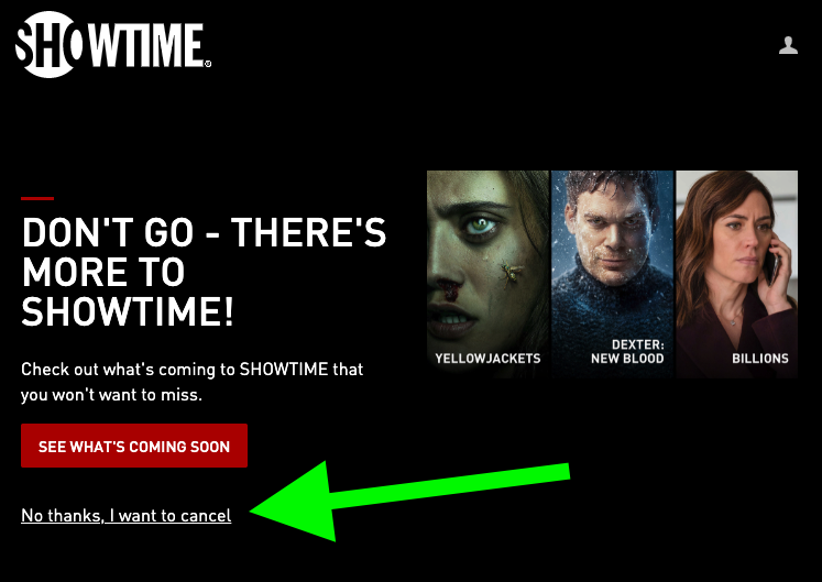 cancel showtime