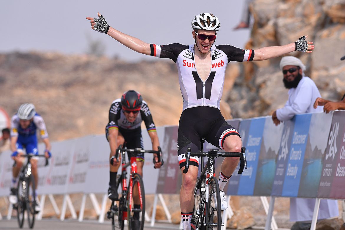 Soren Kragh Andersen claims victory on stage 3 of the Tour of Oman