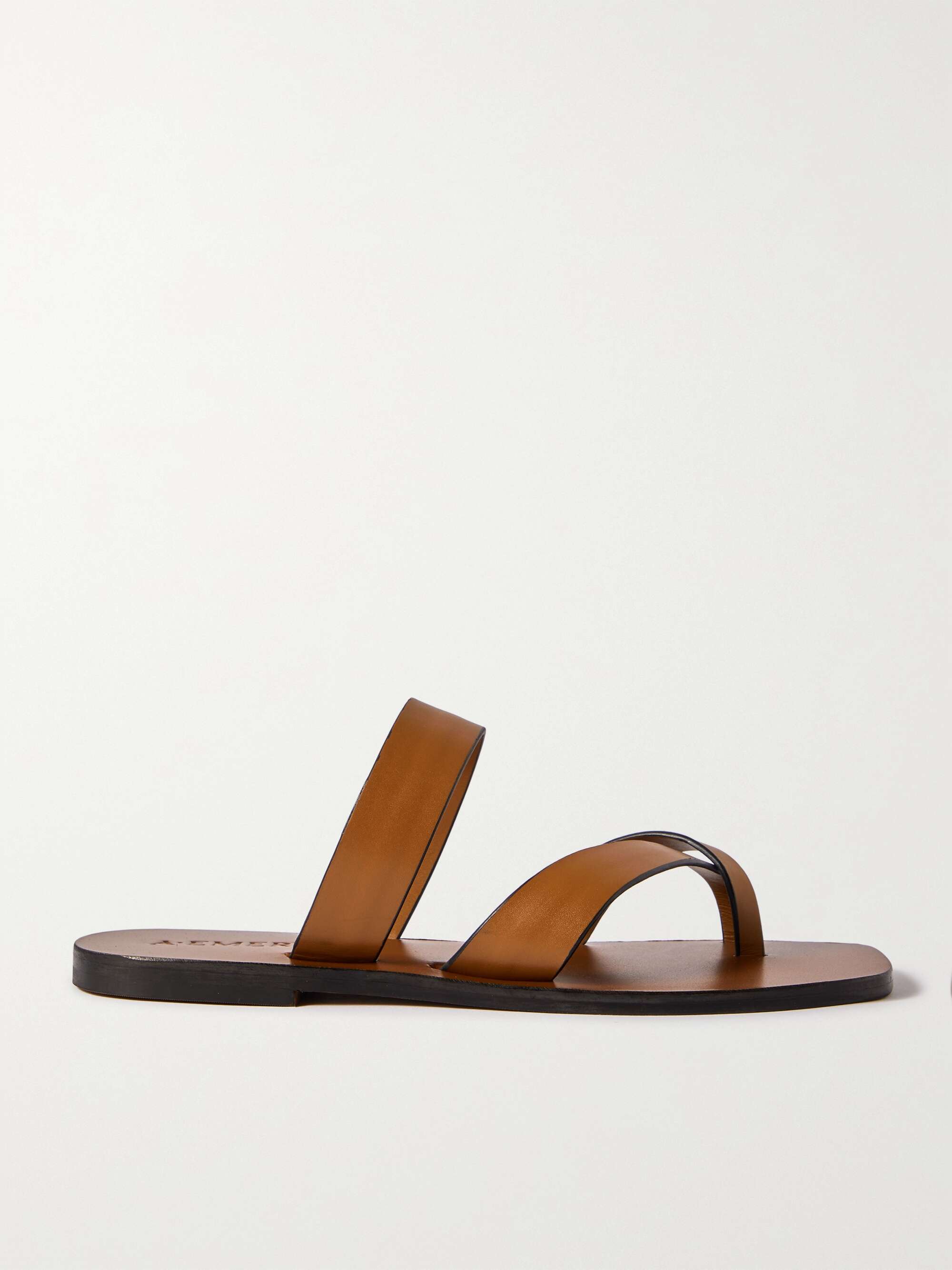 Carter Leather Slides