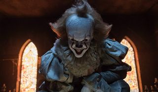 IT Pennywise mocks the Losers with a big smile
