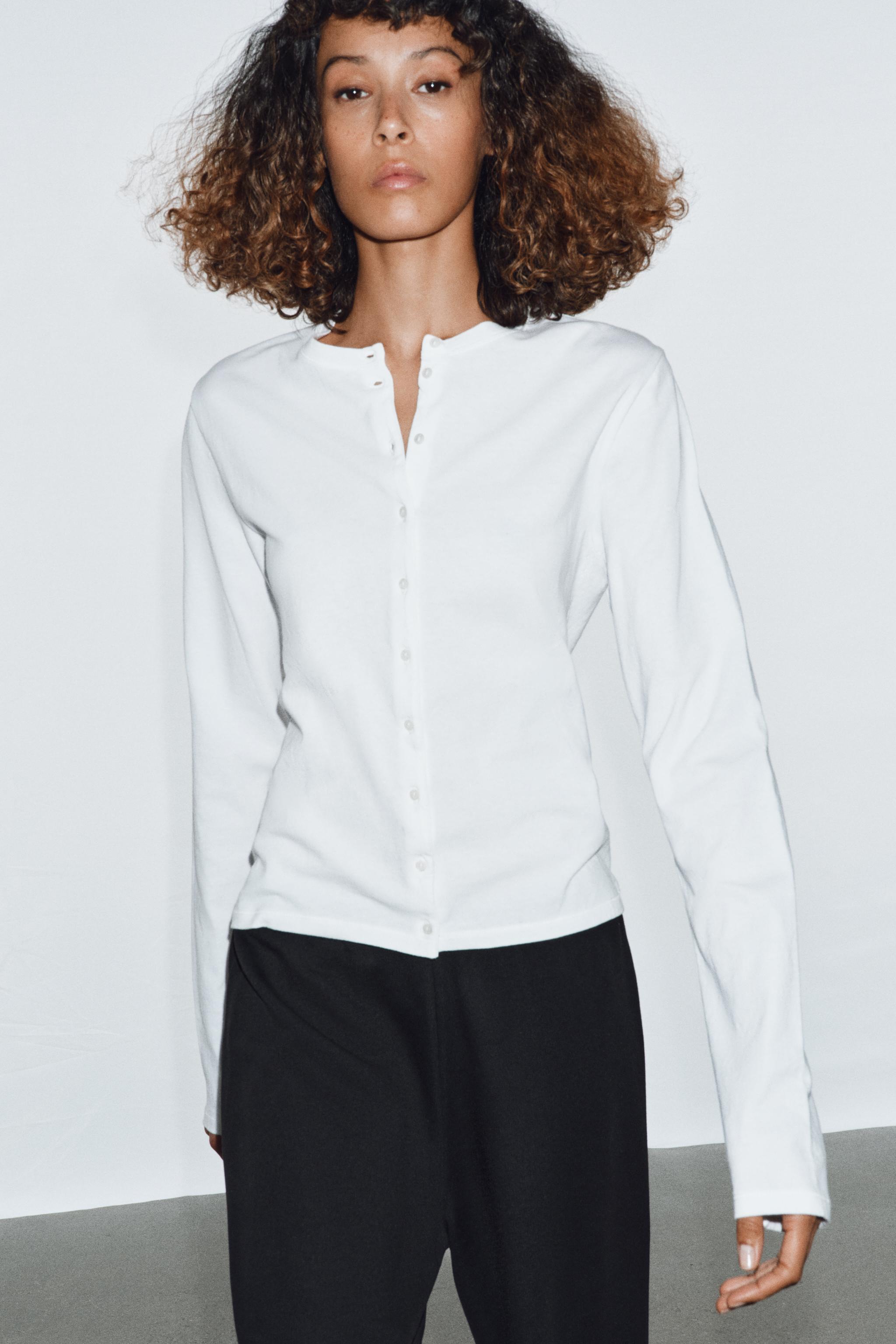 100% Cotton Button-Up T-Shirt