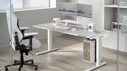 The Secretlab Magnus Pro desk in white