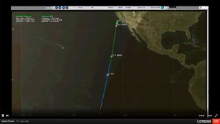 NASA IRIS Sun Telescope launch trajectory atop Pegasus XL rocket