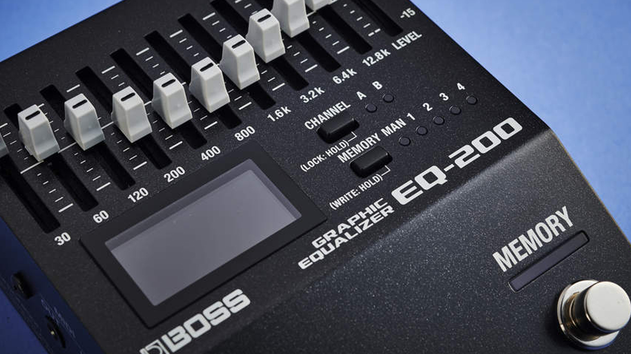 Close up of the Boss EQ-200