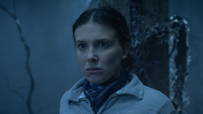 Eleven after entering the Upside Down in Stranger Things 5. 