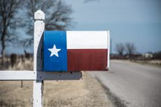 Texas State Flag Mailbox