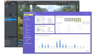 Screenshots of the Qnap QGD-3014-16PT management software