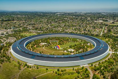 apple park headquarters is part of the norman foster exhibition at centre pompidou in paris