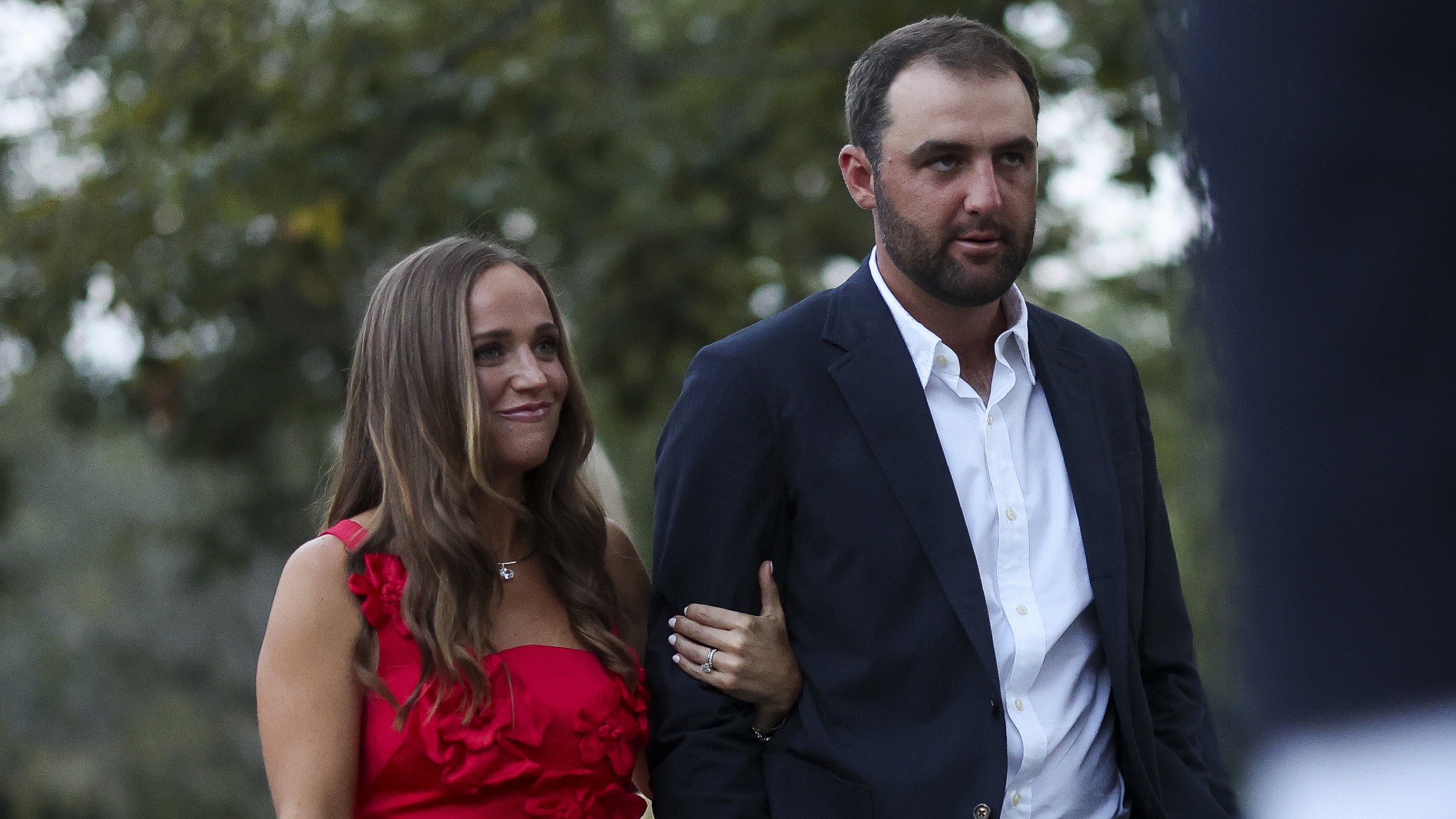 Scottie Scheffler and wife Meredith at the Ryder Cup gala dinner