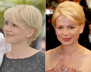 Michelle Williams shows off new platinum crop at the Cannes Film Festival 2010