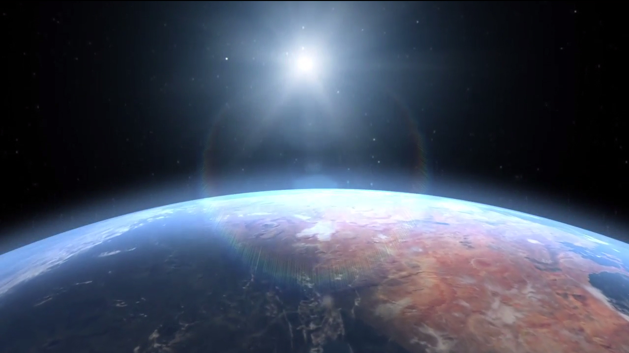This still from a NASA video offers a glimpse of what ancient Mars may have looked like from space when a substantial ocean of water covered a fifth of the planet.