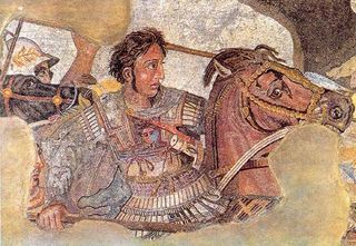 A mosaic of Alexander the Great from the House of the Faun, Pompeii, c. 80 B.C.