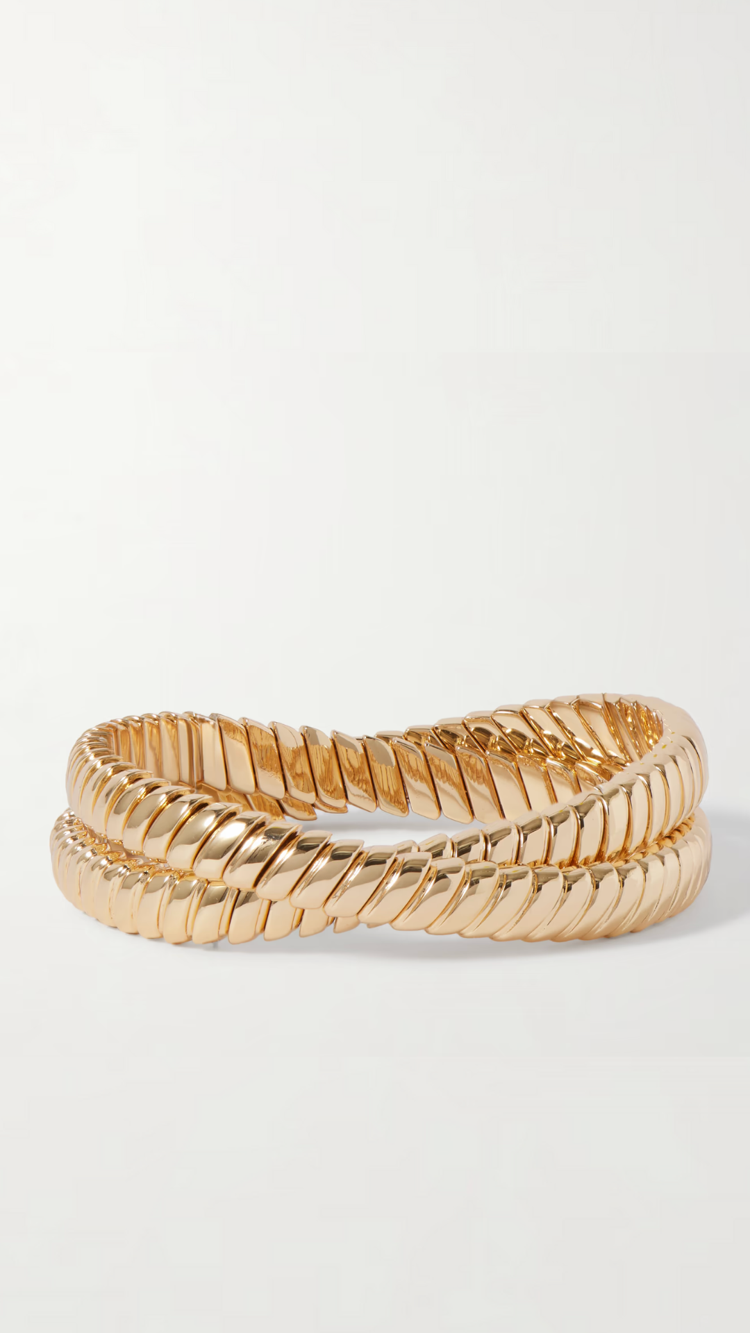 ROXANNE ASSOULIN, The Double Cobra Gold-Tone Bracelet