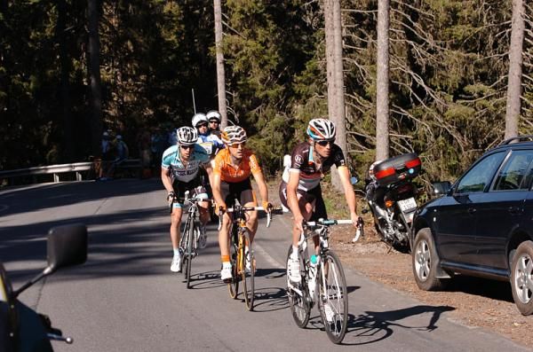 Frank Schleck, Mikel Nieve and Levi Leipheimer