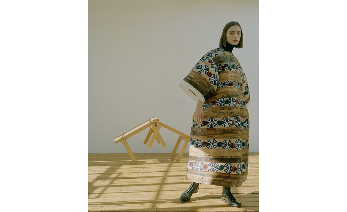 Lady wearing dress