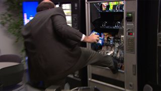 The Office Kevin destroys vending machine