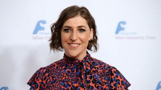 Actress Mayim Bialik arrives at the Saban Community Clinic's 43rd Annual Dinner Gala at The Beverly Hilton Hotel on November 18, 2019 in Beverly Hills, California.