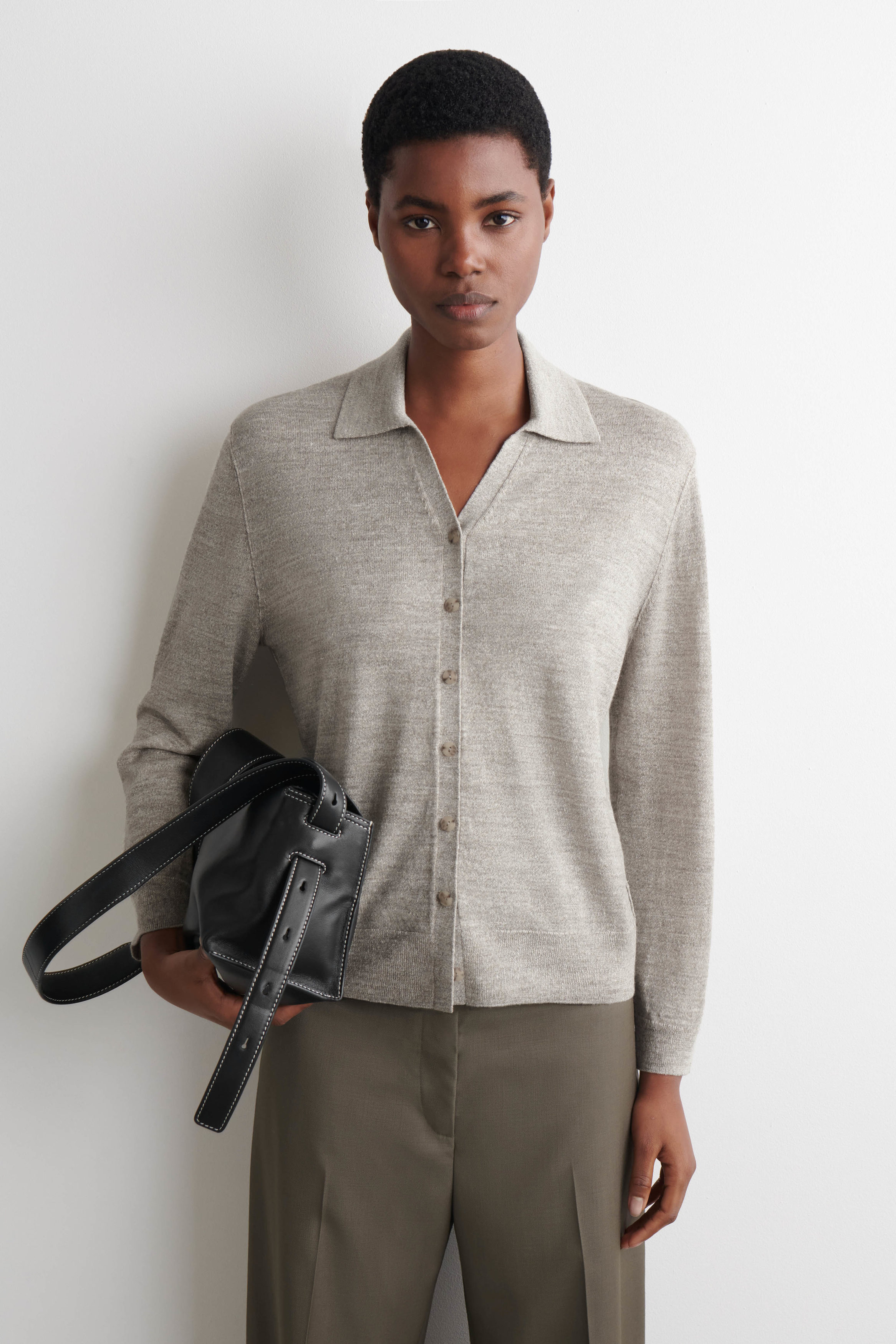 Knitted Linen-Merino Shirt