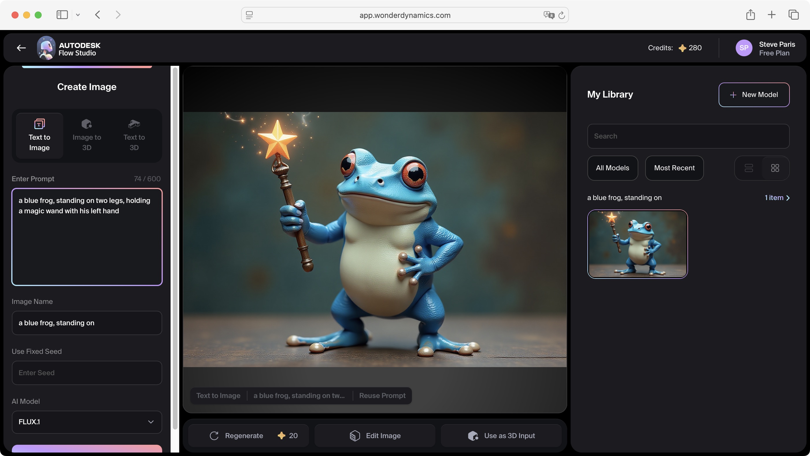 Experimenting with Wonder Tools in Autodesk Flow Studio