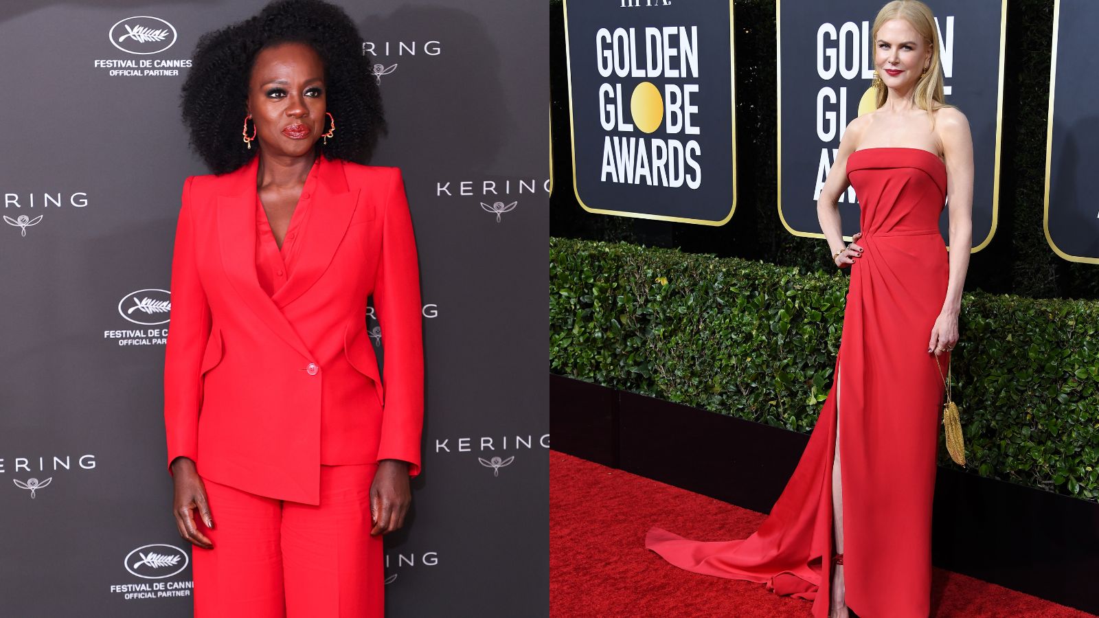 what color suits me: Viola Davis and Nicole Kidman both looking amazing in red